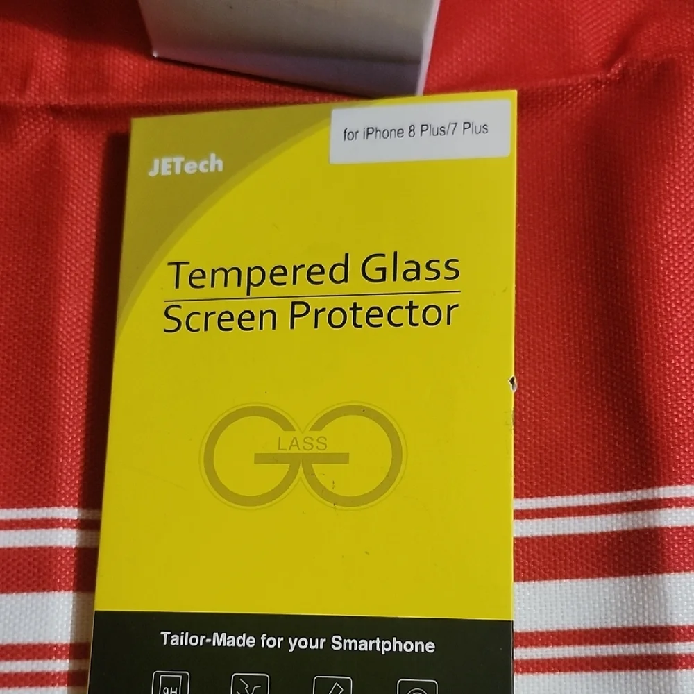 JETech Tempered Glass Screen Protector for iPhone 8 Plus/7 Plus